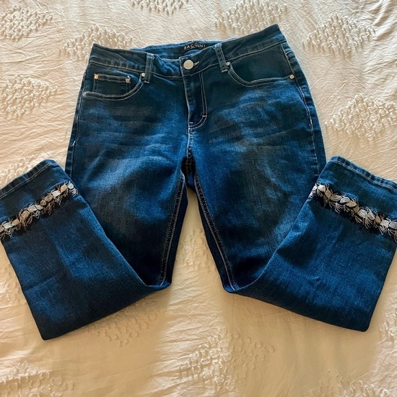 Baccini Blue Jean Capri Pants women’s size 6P - Picture 1 of 5
